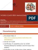 World Class Risk Management Slide Deck