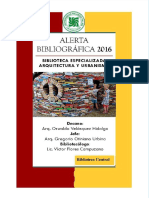 Alerta Bibliografica 2016-2