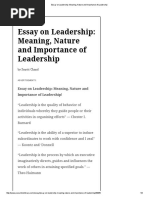 Download Essay on Leadership_ Meaning Nature and Importance of Leadership by Zekria Noori Afghan SN322858775 doc pdf