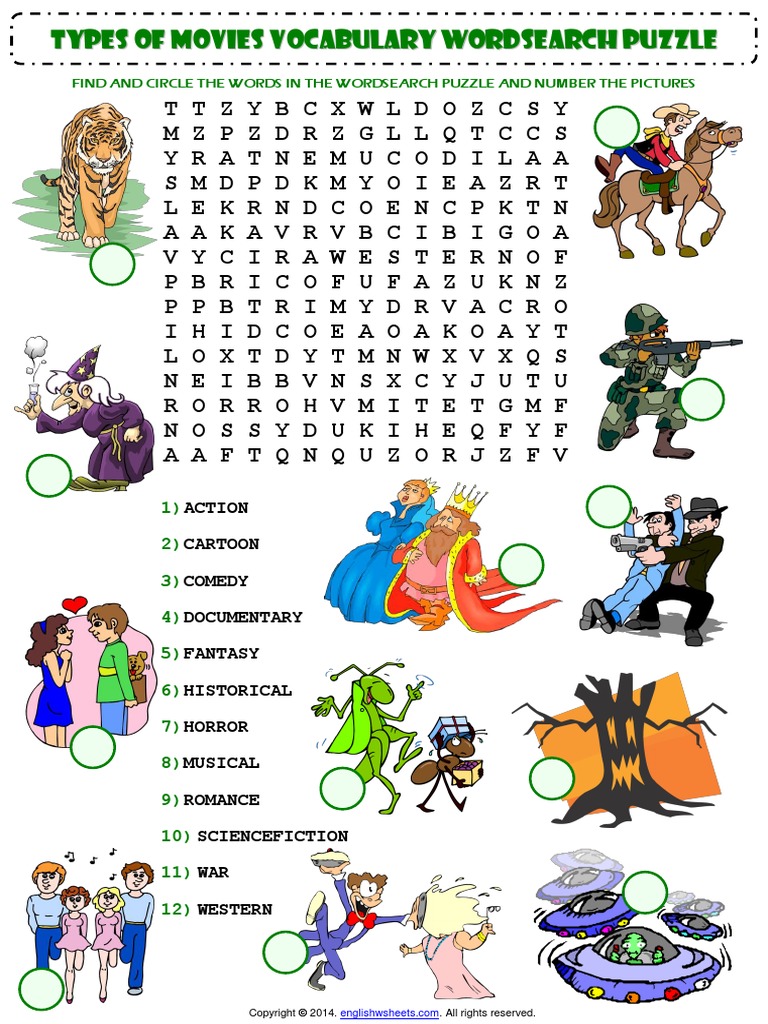 types-of-movies-films-esl-vocabulary-wordsearch-puzzle-worksheet-pdf