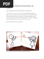 Namoro a Distancia Realmente Dá Certo