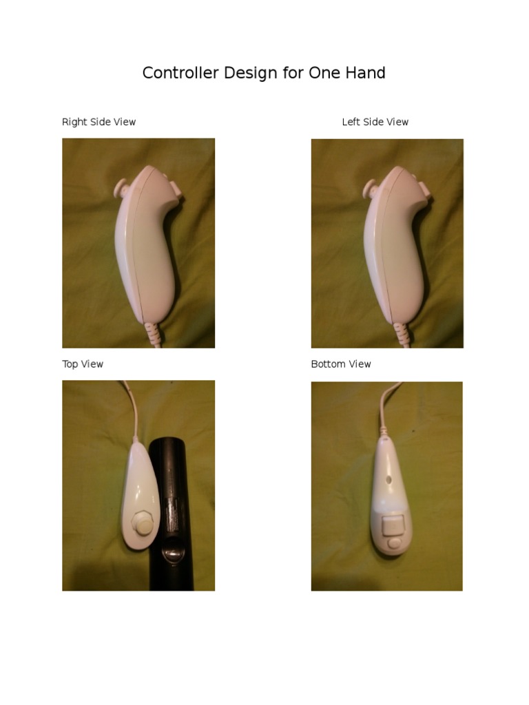 One-Handed Controller Design Guide | PDF | Light Emitting Diode | Video ...