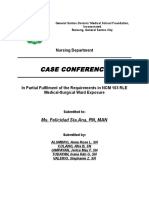 Case Conference: Nursing Department