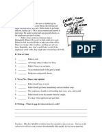 Colds: Teachers: This Free Lifeskills Worksheet May Be Copied For Classroom Use. Visit Us On The