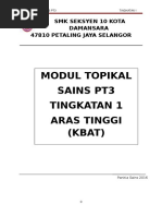 Modul Topikal Kbat Sains Tingkatan 1-2