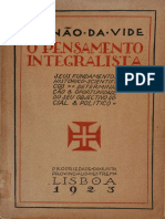 O Pensamento Integralista - Fernão Da Vide