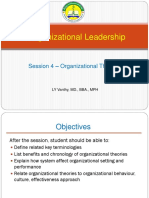 Session 4 - Organizational Theories