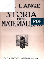 Lange Friederich Albert Storia Del Materialismo Vol II