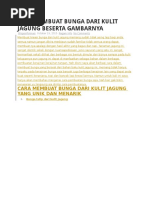 Download Cara Membuat Bunga Dari Kulit Jagung Beserta Gambarnya by Endri Sutedi SN322898597 doc pdf