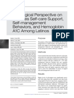 Soto Et Al. 2015. An Ecological Perspective On Diabetes Self-Care Support, Self-Management Behaviors, and Hemoglobin A1C Among Latinos