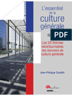 L'Essentiel de La Culture Générale - Les 20 Thèmes Incontournables Des Épreuves de Culture Générale