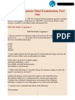 STR 581 Capstone Final Examination Part Two - STR 581 Week 4 Capstone Final Exam Part 2 - UOP Students