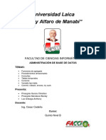 Funciones de Agregado, Procedimientos Almacenados, Consultas, Tablas Temporales, Cursores, Variable Tipo Tabla, Commint, Rolback, Errores, Try Cach.