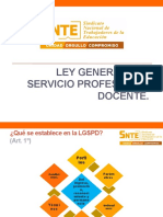 LEY GENERAL DEL SERVICIO PROFESIONAL DOCENTE