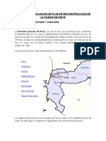 PLAN RECONSTRUCCIÓN DE LA CIUDAD DE PISCO