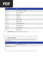 SimCity 4 Keyboard Controls Guide | PDF
