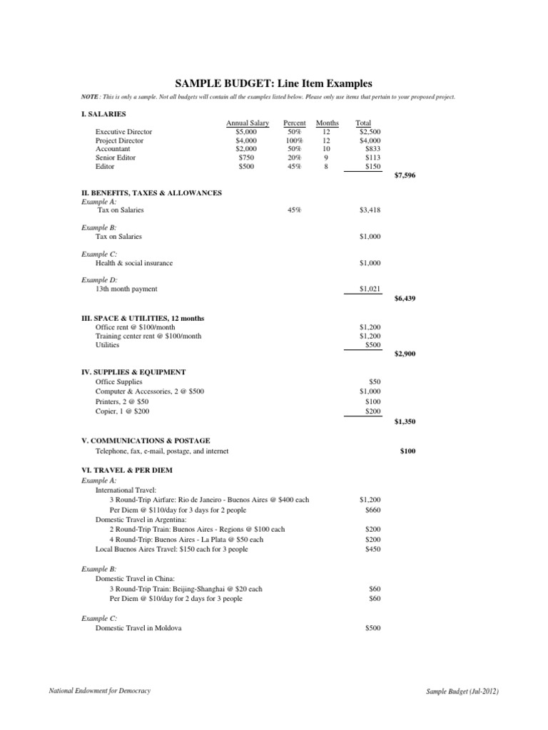 Sample Bud Eng Sep 12 | PDF