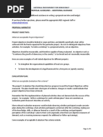 Proposal Guidelines - Additional Guidance: Proposal Narrative Project Objectives