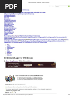 Retirement Age for Politicians - Group Discussion