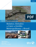 Volume 3 Relatos e Estudos de Caso Da Gestão Metropolitana No Brasil (IPEA)