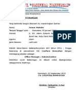 Surat Keterangan Usaha