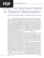 U G I D M: Sing The Lycemic Ndex IN Iabetes Anagement