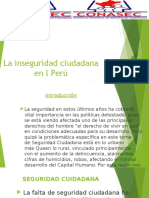 La Inseguridad Ciudadana en L Perú