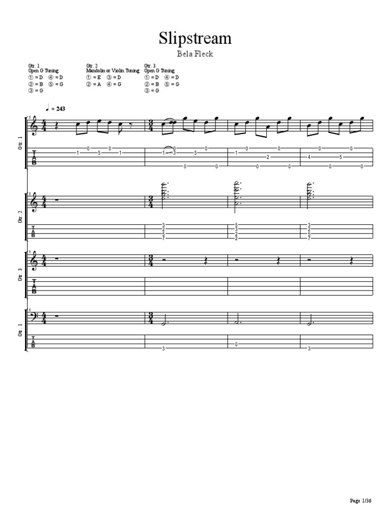 Slipstream Bela Fleck PDF Leisure