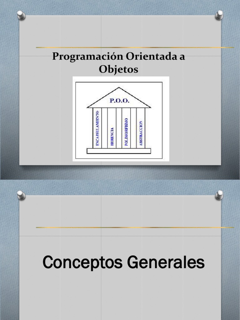 Introducción a la Programación Orientada a Objetos | PDF | Objeto ...