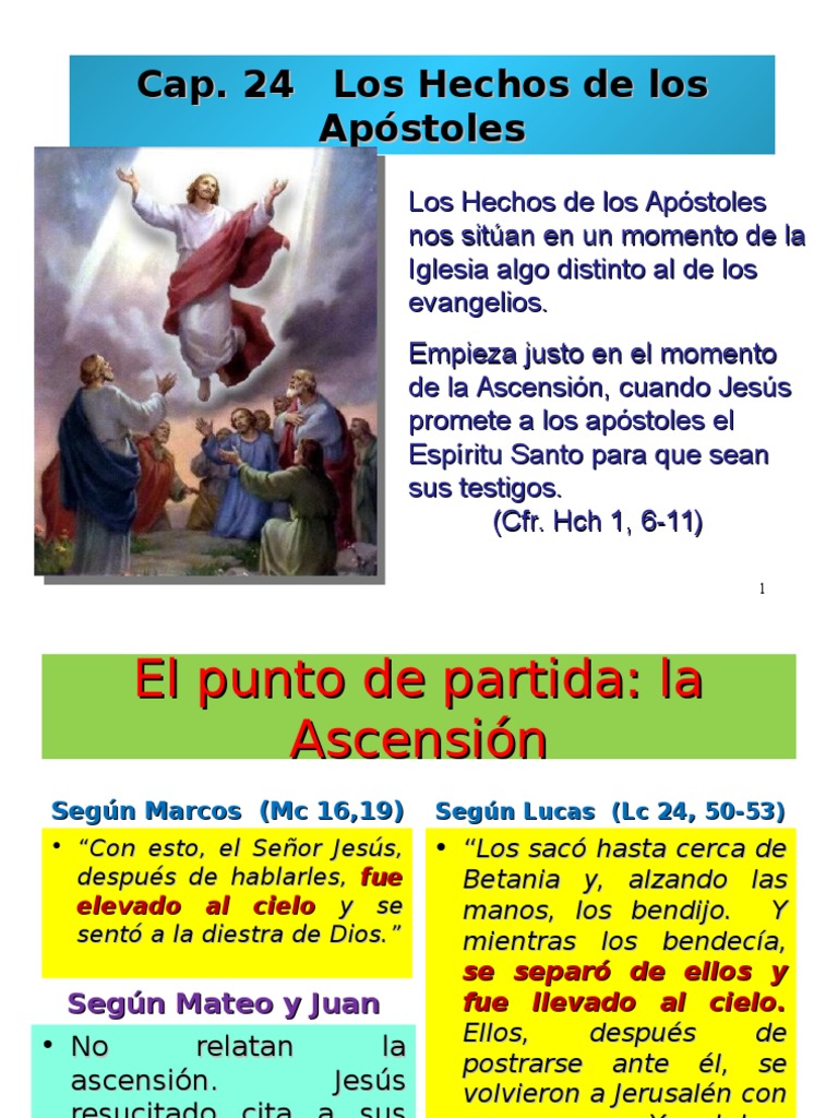 Sesión 9,, Los Hechos de Los Apóstoles | Ascension Of Jesus | Gospel Of