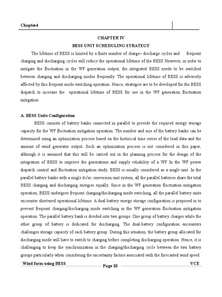 Bess Unit Scheduling Strategy The Lifetime of BESS Is Limited by A ...