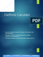 Definis Larutan Dan Jenis-Jenis Larutan