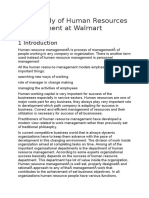 Case Study of Human Resources Management at Walmart