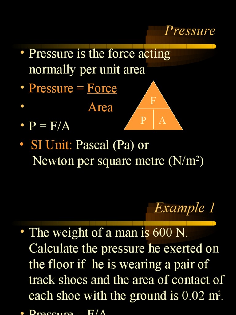 Pressure  PDF  Pressure  Pressure Measurement