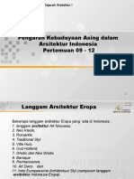 Pengaruh Kebudayaan Asing Dalam Arsitektur Indonesia Pertemuan 09 - 12