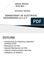 Student Name: Roll NO.: Supervisor Name: Department of Electrical Engineering G.C.U.F