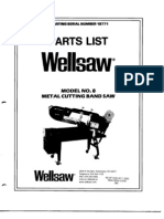 Wellsaw No. 8 Parts List