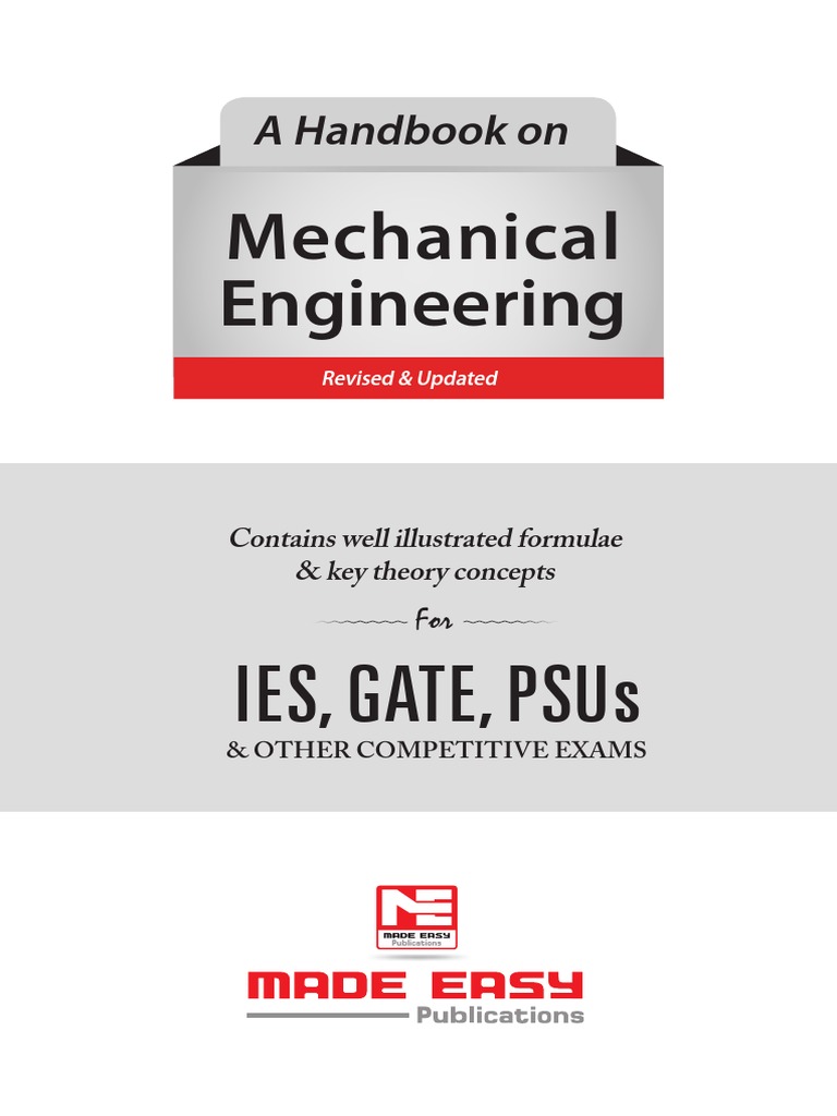 Made Easy Handbook Mechanical PDF - COMPLETE EDITION
