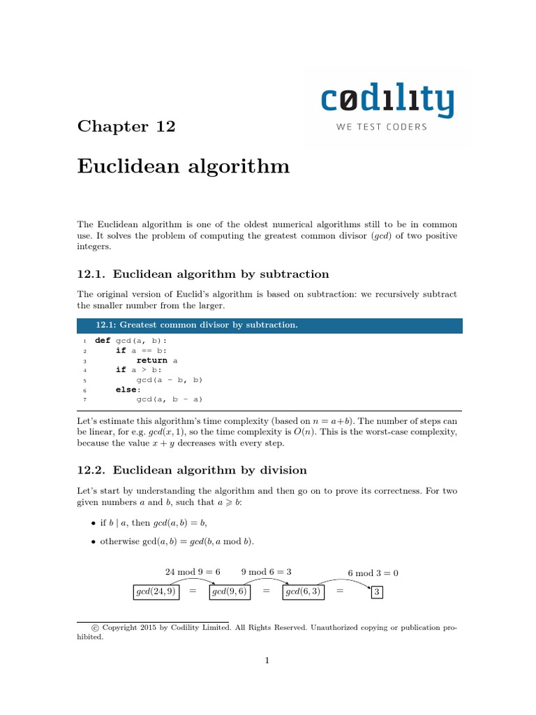 10-Gcd | Time Complexity | Algorithms