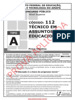 112 Tipo A Tecn Assuntos Educacionais PDF