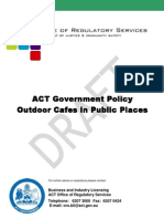 Draft Outdoor Cafe Policy