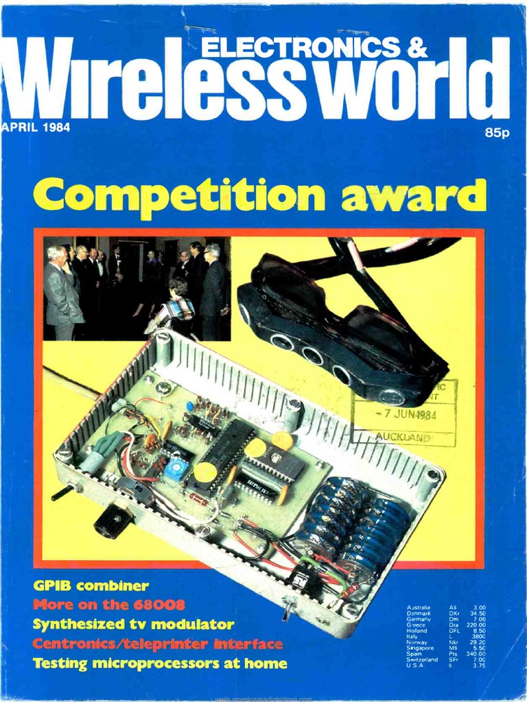 Wireless World 1984 04, PDF, Electronics
