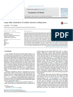 Large Eddy Simulation of Turbine Internal Cooling Ducts