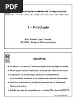 Introducao - Telecomunicações e Redes de Computadores