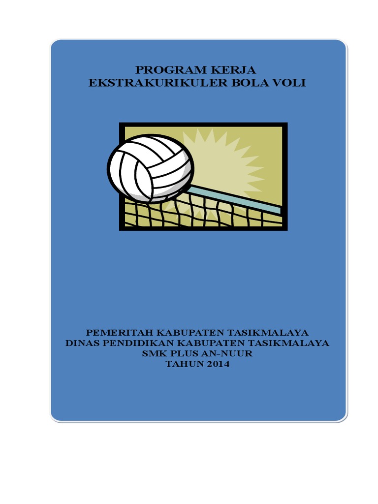 Contoh Program Kerja Ekstrakulikuler Olahraga Bola Volly SMP