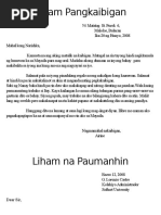 Mga Uri NG Liham | PDF