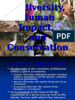 Biodiversity, Human Impact, and Conservation