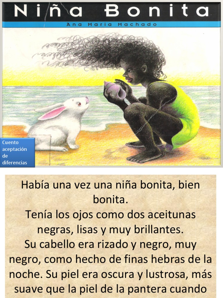 ¿Qué le dijo la niña al conejo sobre su color de piel
