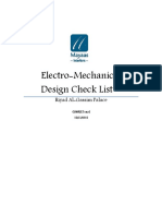 Electro Mechanical Check List
