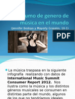 Consumo de Genero de Música en El Mundo